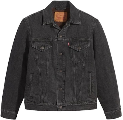 Levi's FW23 Black Grey Denim Trucker Jacket A3182-0001 Buy Levi's FW23 Black Grey Denim Trucker Jacket A3182-0001