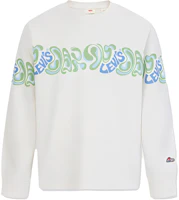 Levi's FW23 Letter Print Pullover Sweatshirt Off-White. A6803-0000 Levi's FW23 Letter Print Pullover Sweatshirt Off-White. A6803-0000