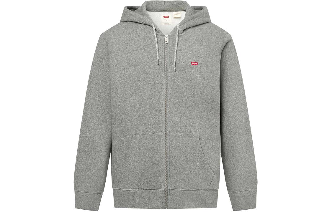 Levi's FW23 Solid Color Zip Hoodie - Gray 34259-0000-1