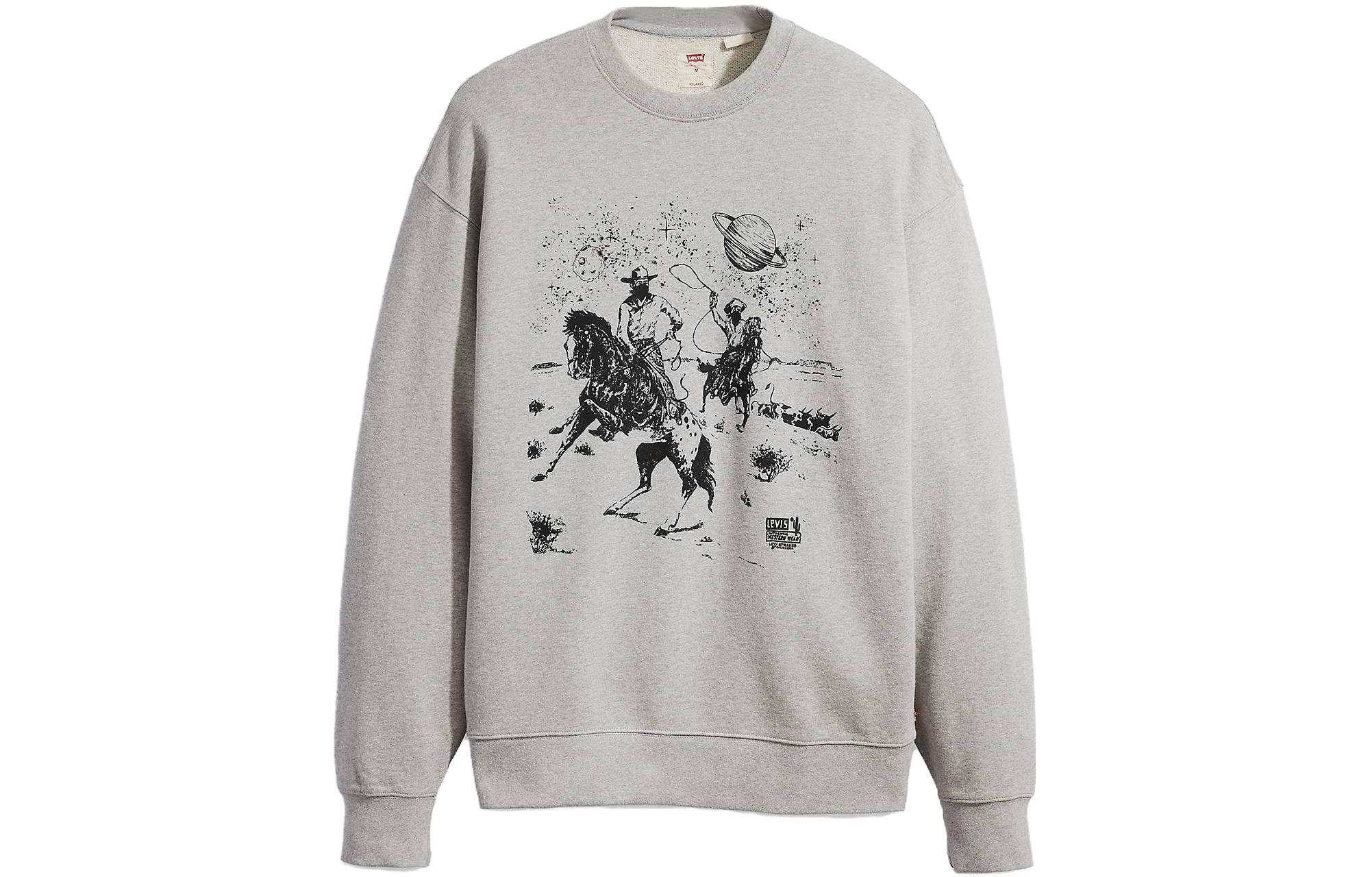 Levi's Graphic Crewneck Sweatshirt Grey - Long Sleeve 38712-0262