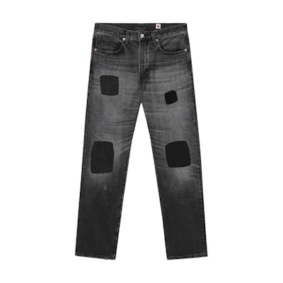 Levi's Japan 505 Simple Fashion Distressed Comfort Jeans Smoke Gray A5878-0004