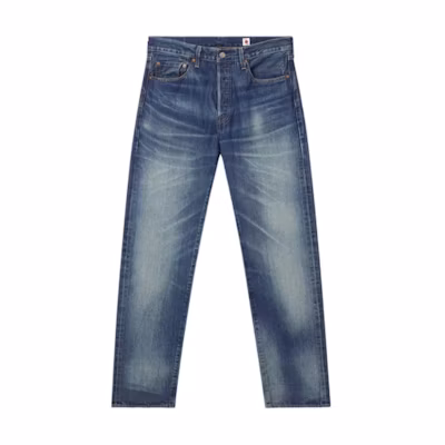 Levi's Japan Made 501 Classic Straight Jeans Men Washed Blue A5875-0007