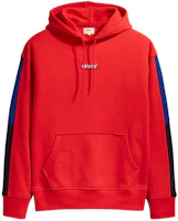 Levi'S Levi’s Casual Loose Color-block Pullover Sweatshirt Red 84238-0000 Levi'S Levi’s Casual Loose Color-block Pullover Sweatshirt Red 84238-0000
