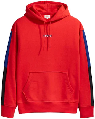 Levi''s 休閒寬鬆拼色長袖套頭上衣 紅色 84238-0000 Buy Levi''s 休閒寬鬆拼色長袖套頭上衣 紅色 84238-0000