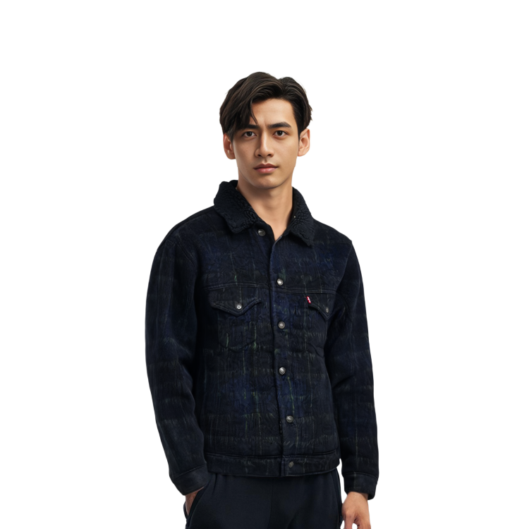 Details for Levi's Levi’s FW22 Solid Single-Breasted Collared Jacket Black 79129-0012