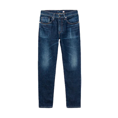 Levi'S Levi’s Washed Print Mid-Rise Straight Jeans Blue 56518-0017
