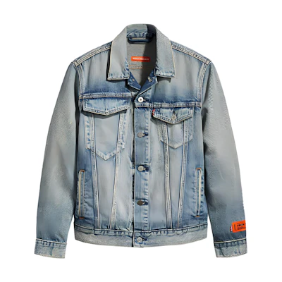Levi'S Levi’s Heron Preston Unisex Blue Denim Jacket with Pocket Design 21792-0000