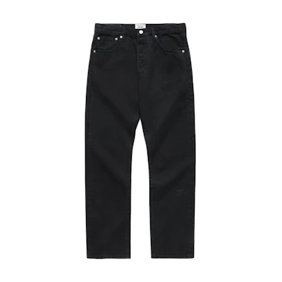 Levi'S Levi’s JJJJound FW24 Unisex Black Mid-Rise Straight Jeans with Back Logo Patch A9525-0002