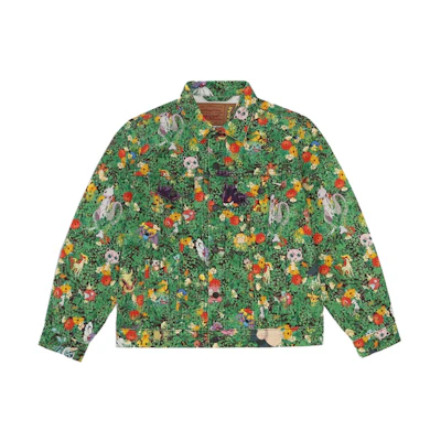 Levi'S Levis Pokémon Printed Denim Jacket with Collar for Men Multicolor 77380-0041