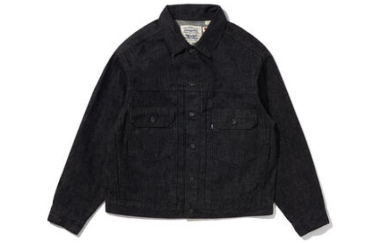 Levi's LMC Premium Loose Fit Black Grey Denim Jacket for Men 21261-0025