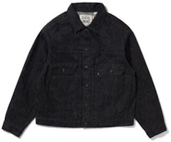 Levi's LMC Premium Loose Fit Black Grey Denim Jacket for Men 21261-0025 Levi's LMC Premium Loose Fit Black Grey Denim Jacket for Men 21261-0025