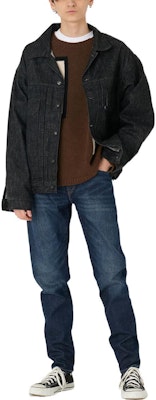 Levi's LMC Premium Loose Fit Black Grey Denim Jacket for Men 21261-0025 Shop Levi's LMC Premium Loose Fit Black Grey Denim Jacket for Men 21261-0025