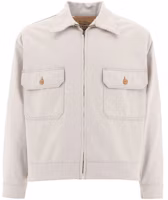 Levi's LMC Premium White Zip-Up Pocket Long Sleeve Relaxed Jacket - A2195-0001 Levi's LMC Premium White Zip-Up Pocket Long Sleeve Relaxed Jacket - A2195-0001