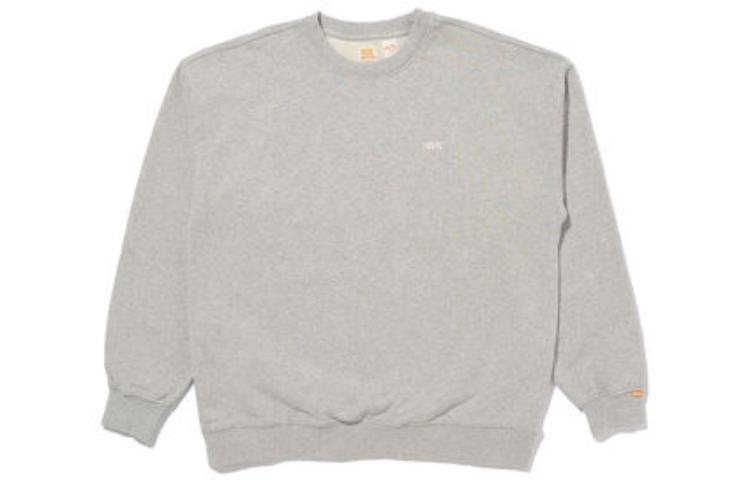 Levi's Logo Crewneck Pullover Sweatshirt Men’s Grey Loose Fit A3770-0004