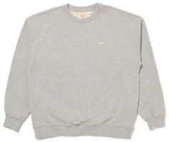 Levi's Logo Crewneck Pullover Sweatshirt Men’s Grey Loose Fit A3770-0004 Levi's Logo Crewneck Pullover Sweatshirt Men’s Grey Loose Fit A3770-0004