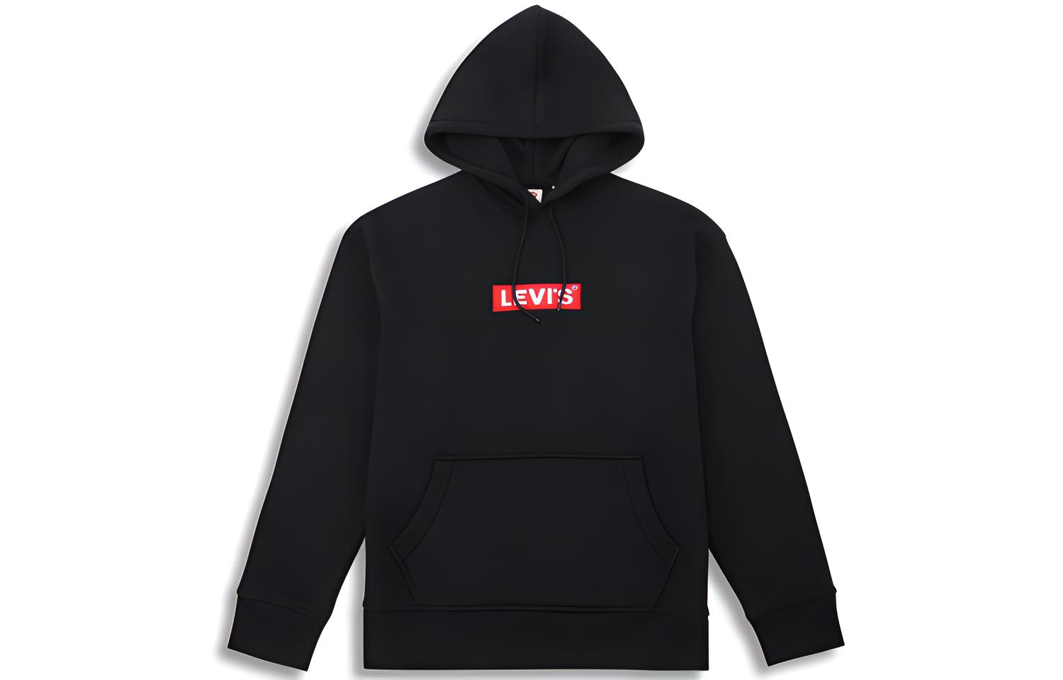 Levi's Logo Loose Fit Hoodie for Men - Black 72632-0023