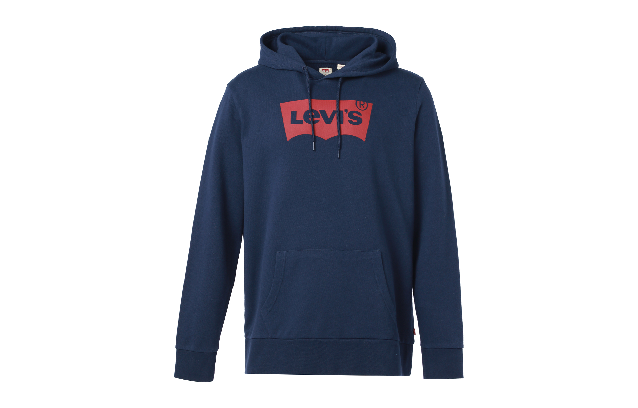 Levi's Logo Print Pullover Hoodie Unisex Blue 19622-0007