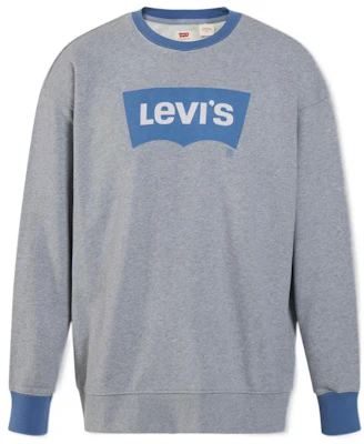 Levi''s Logo印花灰色男款長袖圓領休閒衛衣 38712-0050 Buy Levi''s Logo印花灰色男款長袖圓領休閒衛衣 38712-0050