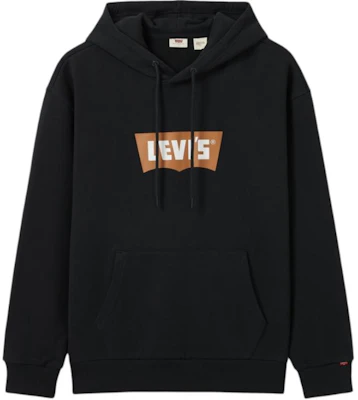 Levi''s 寬鬆蝙蝠標誌連帽衫 黑色 - 長袖套頭衫 0018O-0002 Buy Levi''s 寬鬆蝙蝠標誌連帽衫 黑色 - 長袖套頭衫 0018O-0002