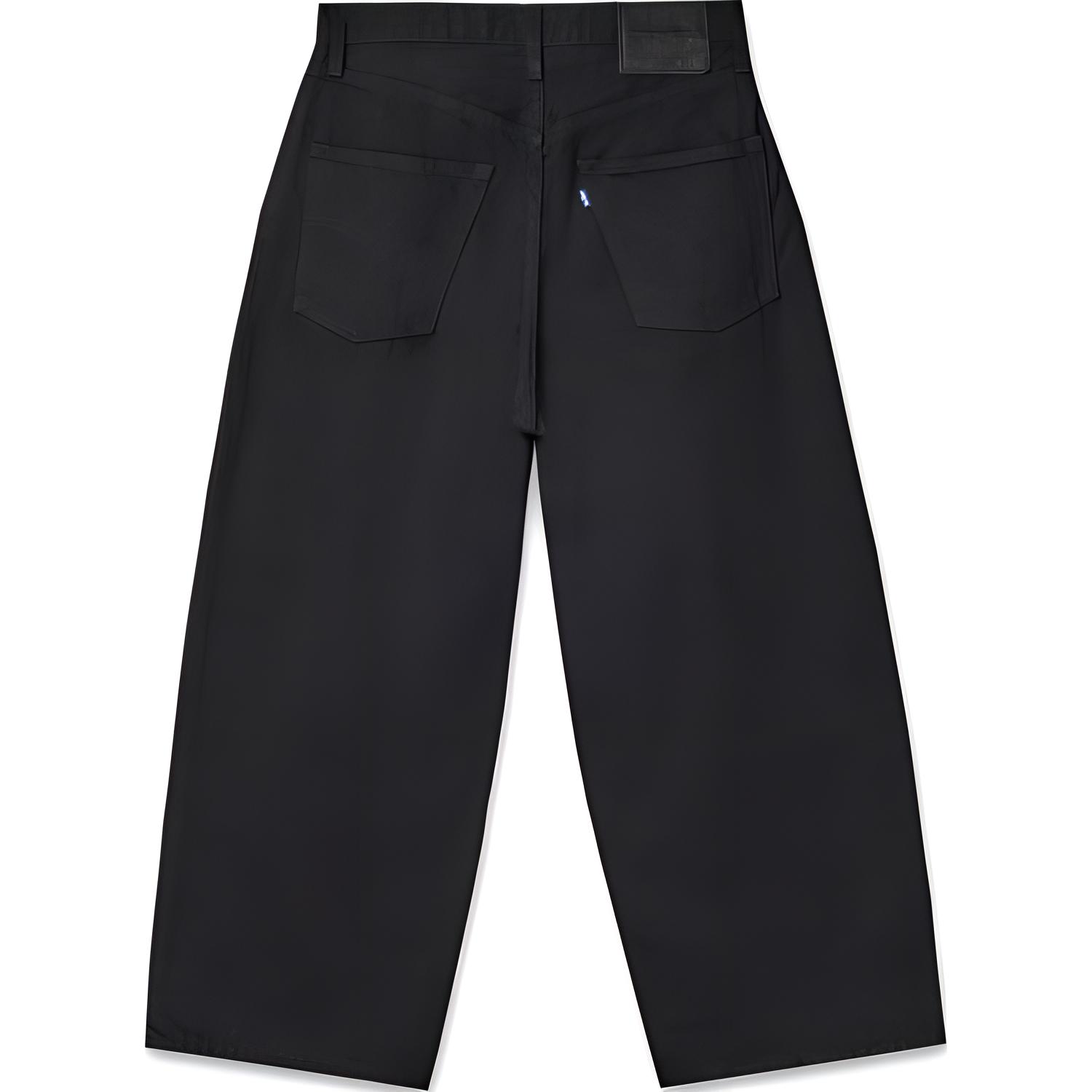 Levi's Loose Fit Black Straight-Leg Jeans with Metal Zipper A9136-0000