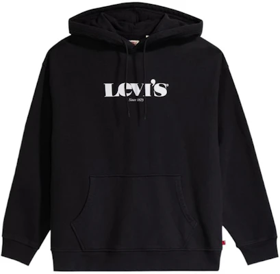 리바이스 루즈핏 레터 프린트 후디 - 블랙 38479-0039 Order 리바이스 루즈핏 레터 프린트 후디 - 블랙 38479-0039