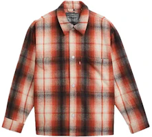 Levi's Loose Fit Plaid Casual Jacket Unisex Multicolor A0681-0001 Levi's Loose Fit Plaid Casual Jacket Unisex Multicolor A0681-0001