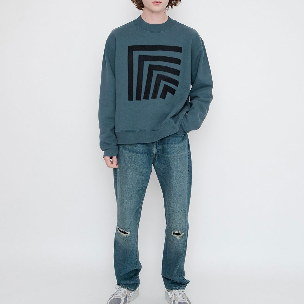 Lookbook Levi''s LVC 復古圖案圓領衛衣 男款 - 深藍色 A0353-0000