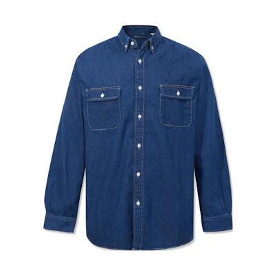 Levi's Midnight Blue Collection Solid Long-Sleeve Denim Shirt Blue Men’s A4368-0000