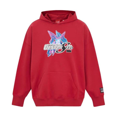 Levi's Mobile Suit Gundam Printed Red Hoodie for Men A7415-0000