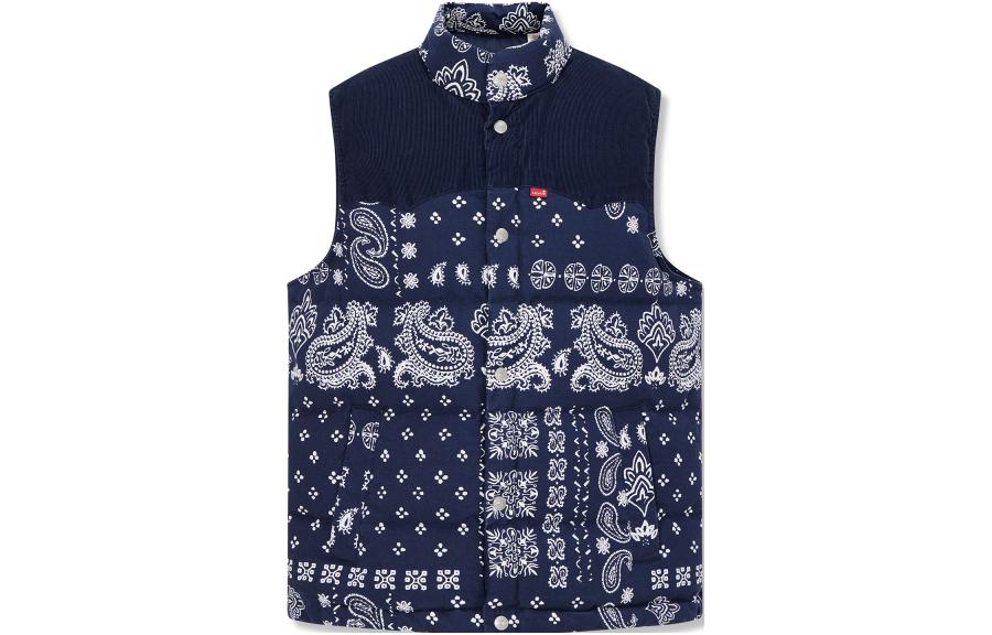 Buy Chaleco Levi's Azul Marino con Cuello Alto Estampado FW23. A5634-0001