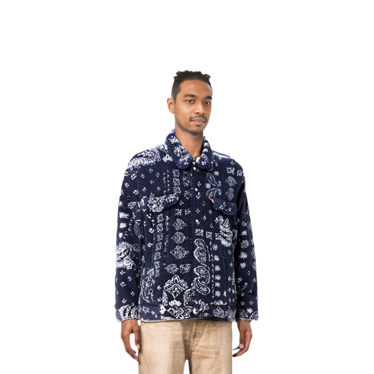 Details for 리바이스 뉴 릴렉스핏 쉐르파 트러커 자켓 블루 풀집 긴팔 A5785-0001