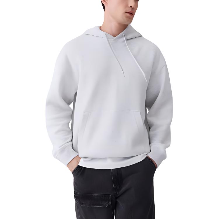 Levi's Oversized Embroidered Pullover Hoodie for Men - Gray 0019F-0000 圖 4