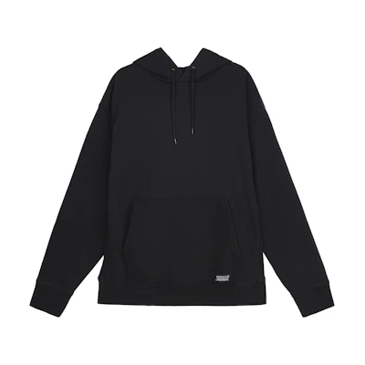 Levi's Oversized Solid Color Hoodie Black Pullover Long Sleeve Sweatshirt A1008-0000