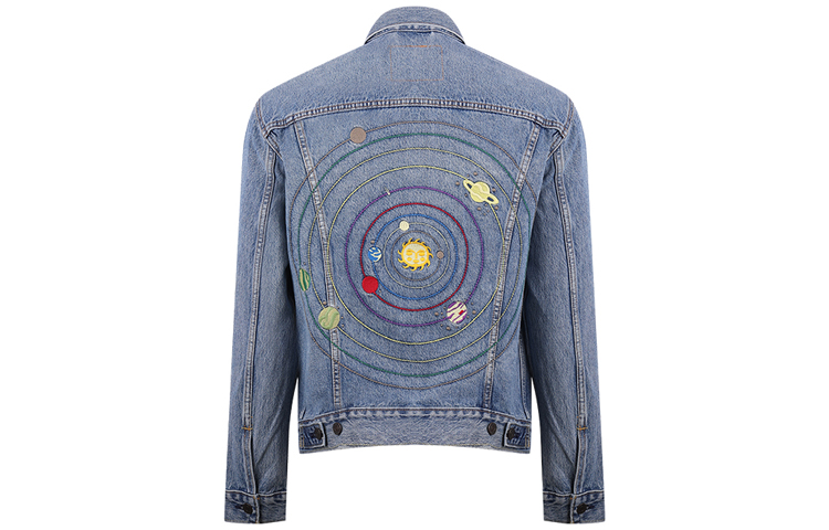 Levi's Printed Denim Jacket Light Blue 72334-0568