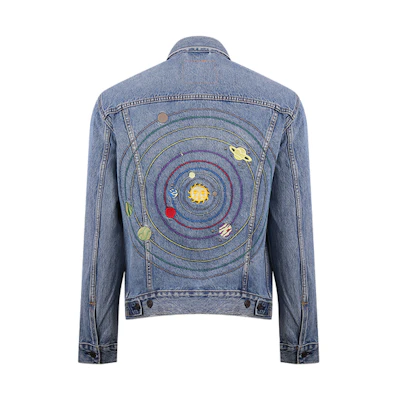 Levi's Printed Denim Jacket Light Blue 72334-0568