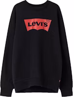 Levi's Pullover Sweatshirt Letter Print Black. A4957-0000 Levi's Pullover Sweatshirt Letter Print Black. A4957-0000