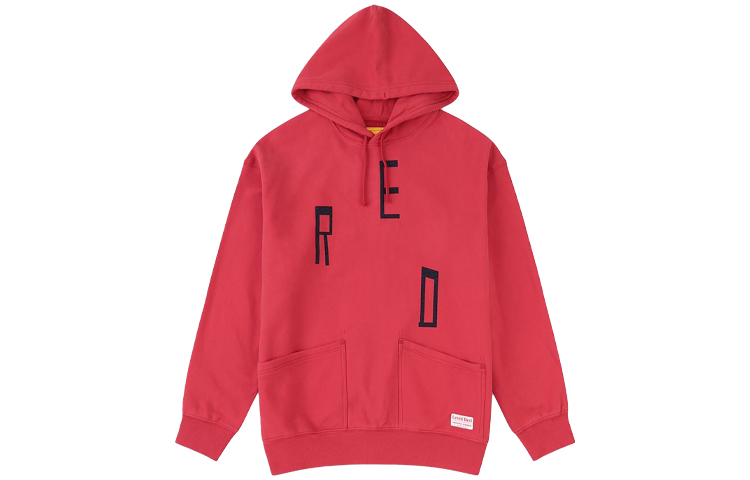 Levi's Red Graphic Logo Pullover Hoodie with Drawstring A0144-0000