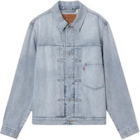 Levi's Relaxed Fit Button-Up Long-Sleeve Denim Jacket Light Blue 0016W-0001 Levi's Relaxed Fit Button-Up Long-Sleeve Denim Jacket Light Blue 0016W-0001