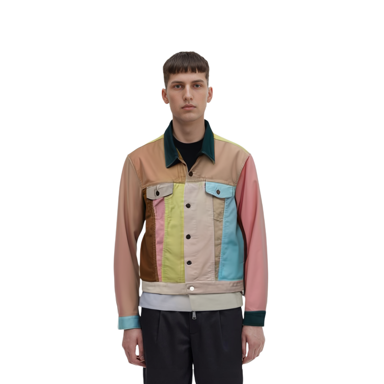 Shop Levi''s 復古美式拼接燈芯絨外套 男款 拼接色 56043-0001