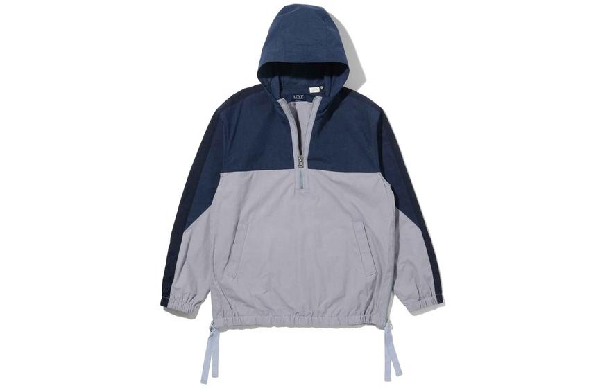 Levi's Retro Colorblock Casual Hoodie Navy Blue 84570-0000 圖 2