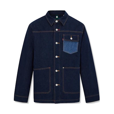 Levi's Retro Thick Long-Sleeve Jacket with Versatile Turn-Down Collar A7759-0001