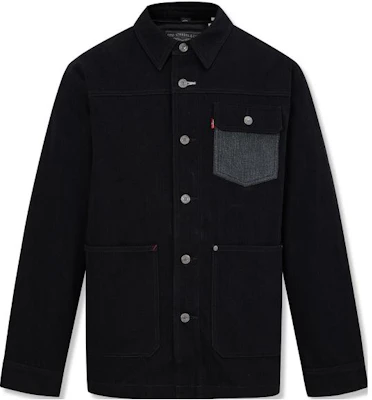 Levi's Retro Thick Long-Sleeve Jacket with Versatile Turn-Down Collar A7759-0001 Shop Levi's Retro Thick Long-Sleeve Jacket with Versatile Turn-Down Collar A7759-0001