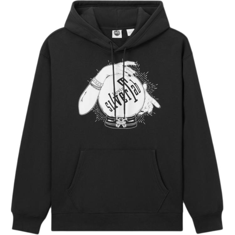 Levi's Silver Label Loose Fit Graphic Hoodie Navy Blue (). 38479-0342