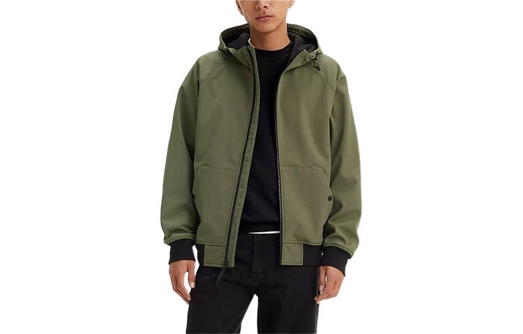 Levi's Softshell Hooded Zip Jacket Green 59491-0408