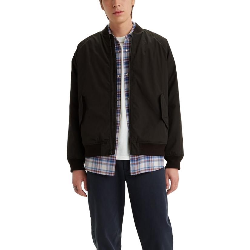 Shop Levi's Solid Black Casual Jacket A4418-0000