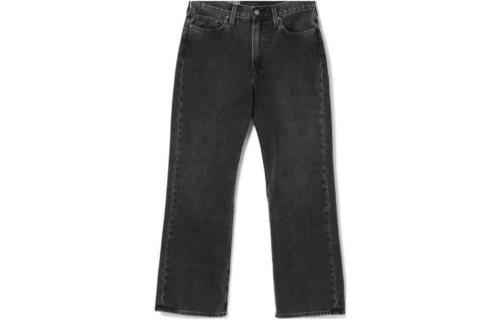 Levi's Solid Black Wide-Leg Casual Jeans A4718-0002