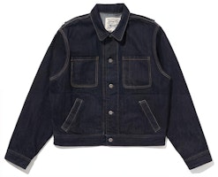 Levi's Solid Button-Up Denim Jacket for Men in Dark Indigo A4373-0001 Levi's Solid Button-Up Denim Jacket for Men in Dark Indigo A4373-0001