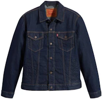 Levi's Solid Color Button-Up Jacket for Men - Blue 72334-0661 Levi's Solid Color Button-Up Jacket for Men - Blue 72334-0661