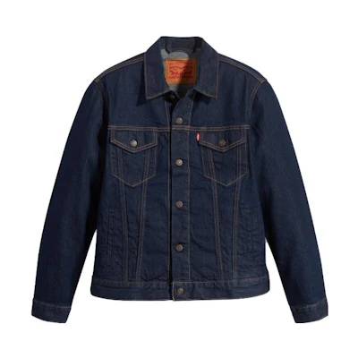 Levi's Solid Color Button-Up Jacket for Men - Blue 72334-0661