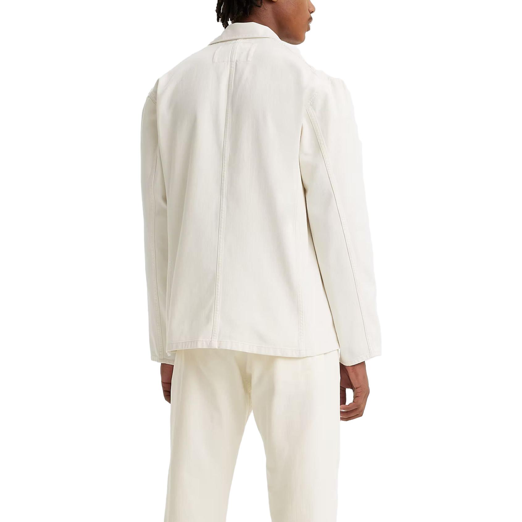 Details for Jaket Levi''s Putih Pria Model Kancing Solid. 719640012